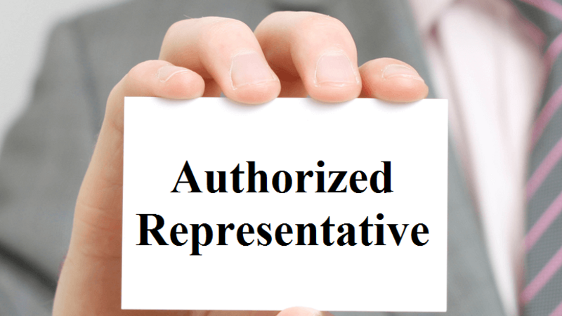 Requirements to registered as authorized representative