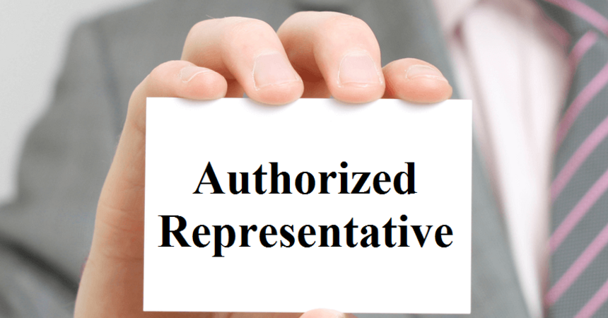 Requirements to registered as authorized representative